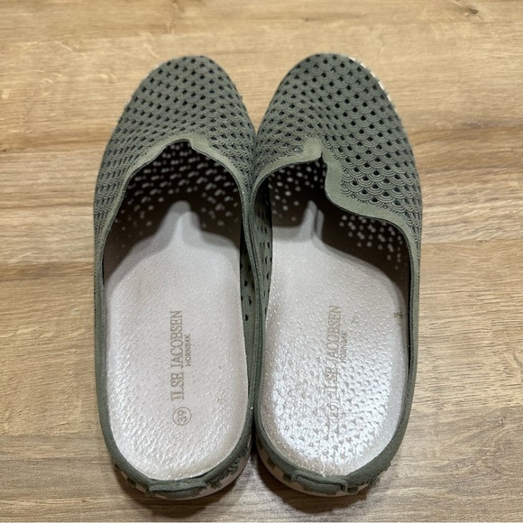 Ilse Jacobsen Leather Tulip Slip On Olive Comfort - Picture 8 of 9